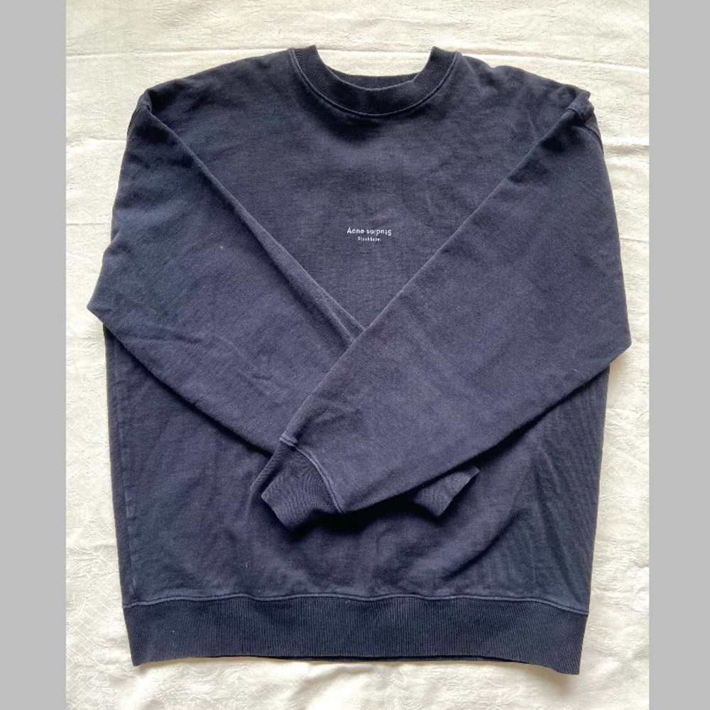 Acne Studios Black Long Sleeve Pullover Size XS